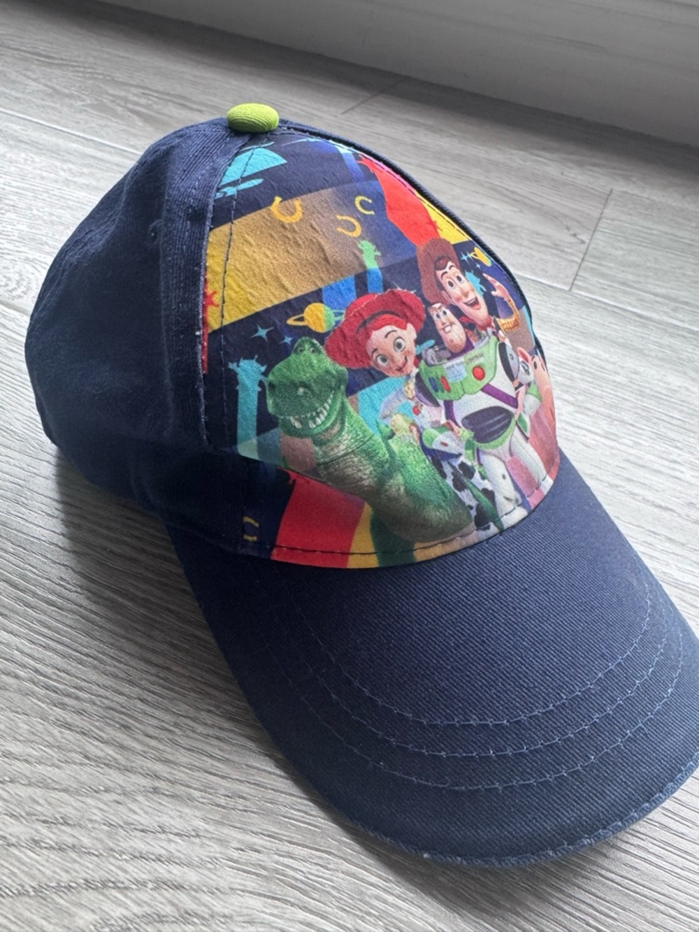 Disney Pixar Boys Toy Story 4 Baseball Hat Navy Blue Green OSFM Cotton
